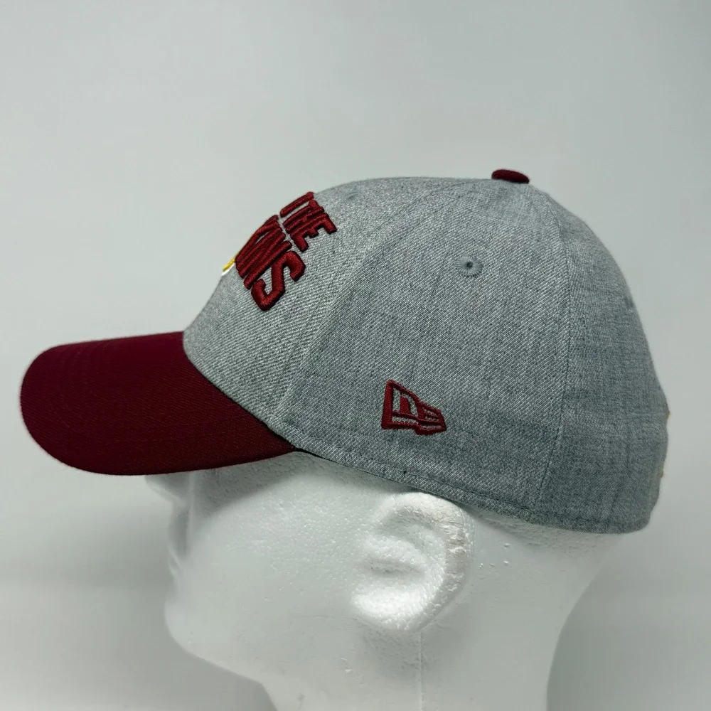 New Era 39THIRTY Washington Redskins Hat Grey Burgundy Stretch Fit Child/Youth